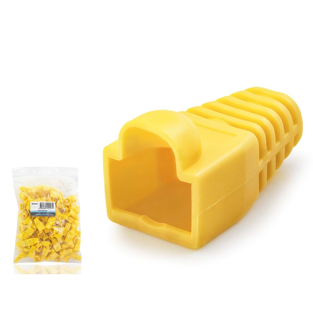 NODAR ND2427 RJ45 Konnektör Papuç 100’lü Paket - Sarı