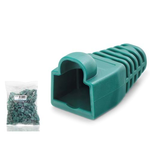 NODAR ND2428 RJ45 Konnektör Papuç 100’lü Paket - Yeşil