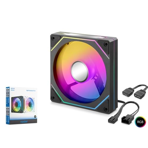 NODAR ND2650 Kasa Fanı 4Pro ARGB 12 cm - Siyah
