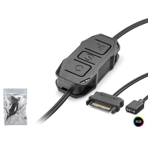 NODAR ND2805 Mini ARGB Fan Kontrolcüsü - Siyah