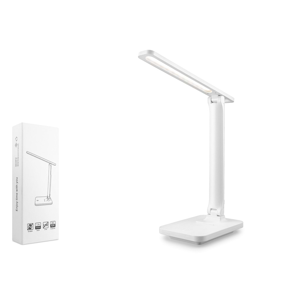 ELBA Q11 USB Şarjlı Masa Lambası - Beyaz