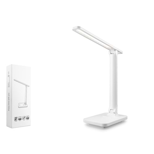 ELBA Q11 USB Şarjlı Masa Lambası - Beyaz