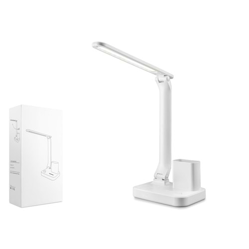 ELBA Q21-1 USB Şarjlı Masa Lambası - Beyaz
