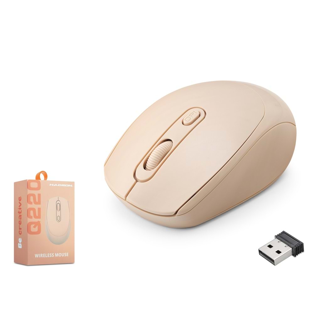 HADRON Q220R Kablosuz Mouse 1600 DPI Turuncu