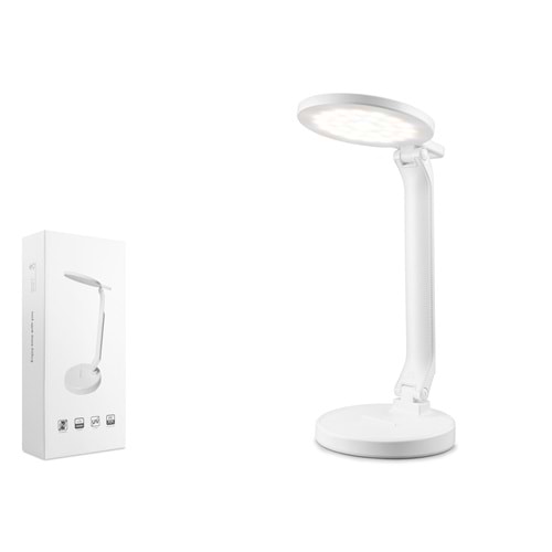 ELBA Q908-2 USB Şarjlı Masa Lambası - Beyaz