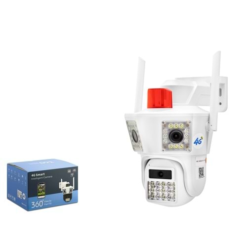 Radex RX-45AI 4G Speed Dome IP Kamera 2 × 3 MP Lens Beyaz