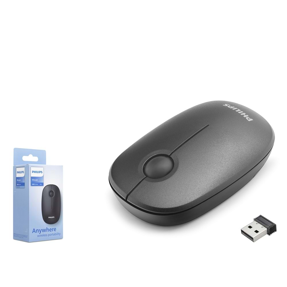 PHILIPS SPK7378B Kablosuz Mouse Optik 1600 DPI - Siyah