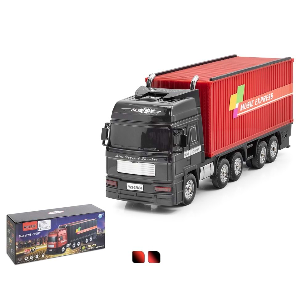 WSTER WS528 Bluetooth Hoparlör FM Tır Tasarımlı