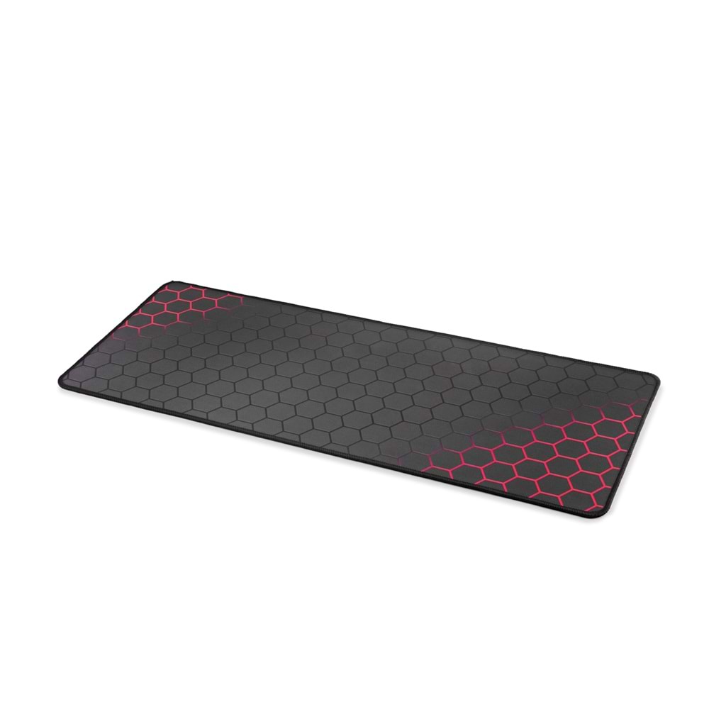 ONEZERO ZR994 Mouse Pad 300 x 700 mm - Petek Desenli Kırmızı